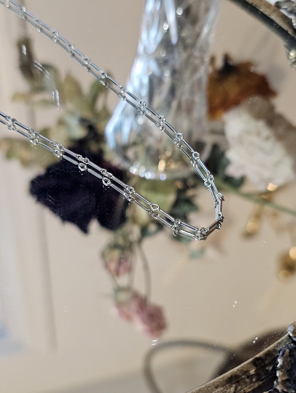Vintage Silver Link Necklace